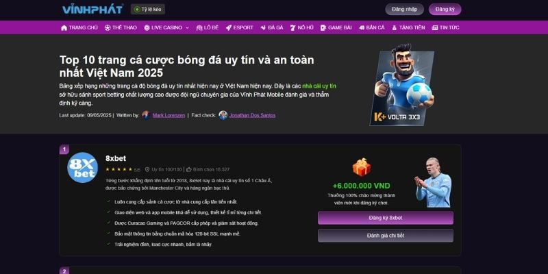 Vĩnh Phát Mobile review app nhà cái uy tín công tâm