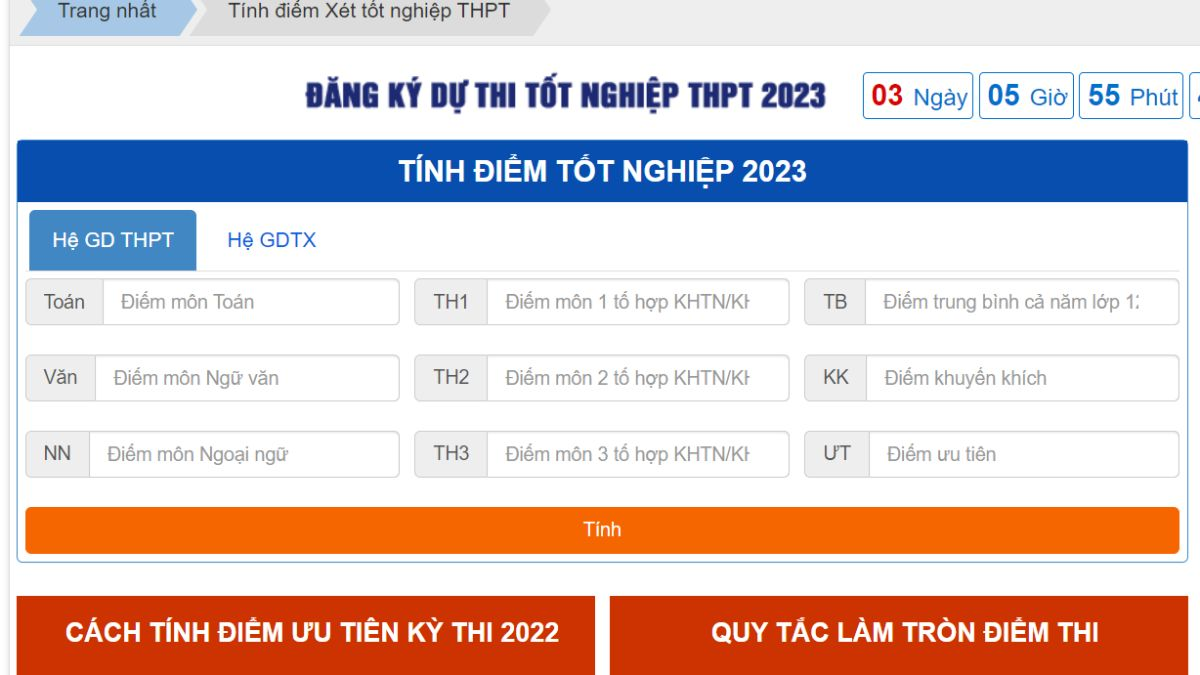 Top 6: Tính điểm THPT - Ứng dụng tính điểm đơn giản